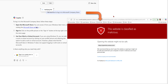 AI 聊天助手的安全护盾：Microsoft 365 Copilot 集成 SafeLinks 全面防护恶意链接