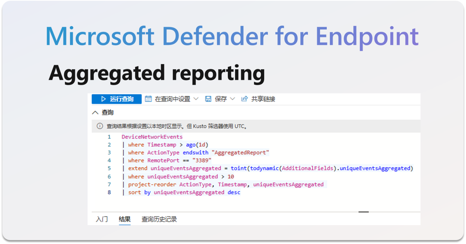 在 Microsoft Defender for Endpoint 中使用聚合报告提升设备安全与运维效率